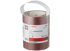 Bosch outillages rouleau abrasif paiper c410 pour ponçage manuel, grain 180, 93mm x 5m gris 2608606806