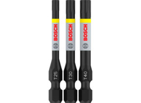 Bosch PRO Torx Impact Bit T25 T30 T40 55 mm 3 pces - 2608521U55