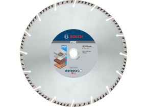 Bosch professional 1x disque à tronçonner diamanté standard for universal (béton, brique, pierre, 350 x 25,40 mm, accessoires pour scies sur table, tronçonneuses thermiques) 2608615071