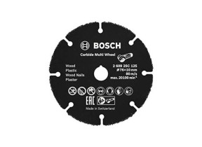 Bosch Professional 260925C125 Disque De Découpe Carbure Multi Roue Pour Bois Avec Clous, Plastique, Paroi sèche, Tuyaux en cuivre, Ø 76 mm, Diamètre Del Trou 10 mm Meuleuse d\'angle