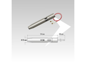 Bougie d\'allumage céramique avec tube acier CER04