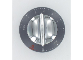 Bouton de commande gris chromeé à pulse KW660044