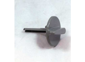 Bouton de thermostat gris SS-186512