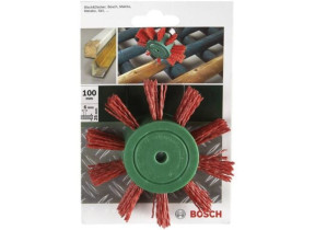 Brosse pinceau pour perceuses - fils nylon au corindon K80, 100 mm Bosch 2609256543