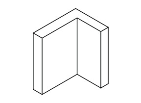 Cache plastique pour accroche murale en métal hard.h 208HARDH