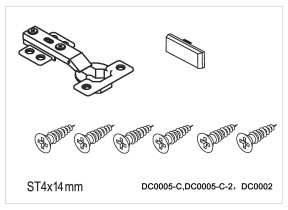 Charnière + cache dc0005-c 259DC0005C