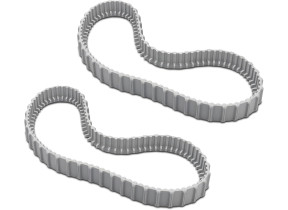 Chenilles de remplacement grises (2 piã¨ces) pour dolphin gamme e et t 9983152-r2