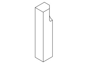 Component 81 jambe droite / 1 pied droit 208A19164E8