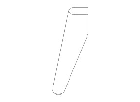 Component 91 leg / 1 pied 208A19129O9