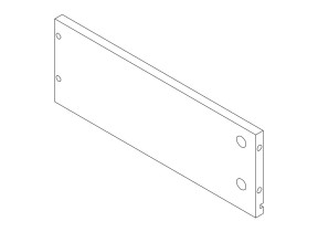 Composant 17 – panneau latéral gauche tiroir haut a19128.o.17 pour racine 208A19128O17