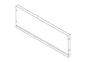 Composant 18 – panneau latéral droit tiroir haut a19128.o.18 pour racine 208A19128O18
