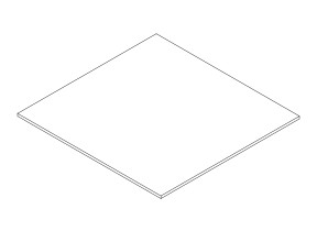 Composante 191 fond groupe de haut tiroir / 1 tiroir haut fond 208A19129O19