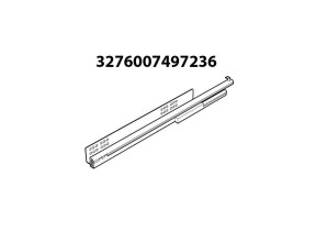 Coulisse à sortie totale gauche freinée l470 eb12.5 zn+ sfp 50 kg a2cguid0104 pour racine 566A2CGUID0104