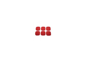 Couvercle rouge (x6)