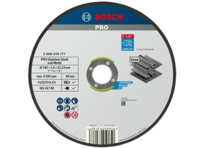 Disque à tronçonner Bosch PRO Stainless Steel and Metal 180 x 1,6 x 22,23 mm - 2608619771