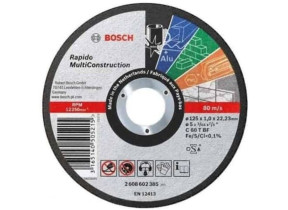 Disque à tronçonner PRO Multi Material Bosch 125 x 1 x 22,23 mm - 2608602385