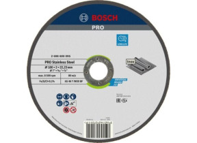 Disque à tronçonner PRO Stainless Steel Bosch 180 x 2 x 22,23 mm - 2608600095