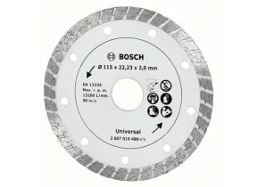 Disque diamant Turbo pour meuleuse Ø115mm Bosch 2607019480 C90863