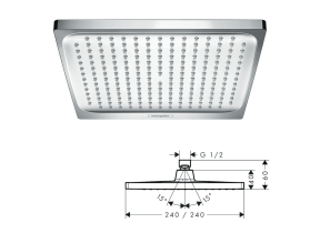 Douche de tête crometta e 240 1jet kb eco 9l 26727000