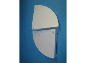 Embout de visière g & d\'blancs 144739