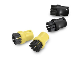 Ensemble de 4 brosses rondes noir / jaune 2.863-264.0