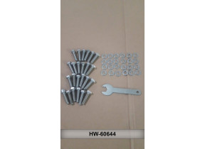 Ensemble quincaillerie pour dossier + pieds ajustables x4 hw-60644 pour racine 567HW60644