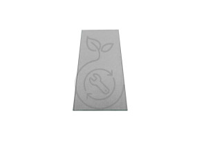 étagère verre trempé - 267x117,5x5mm - armoire miroir led remix 6702 5886702