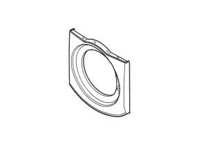 Façade avant support de hublot MCK38266304