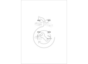 Ferrures déflecteur easy walkin h10/h11/h12/h14 rysp006 066RYSP006