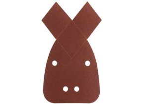 Feuille abrasive pour ponceuse Multi avec bande auto-agrippante, perforé Bosch Outillages 2609256A70 Grain 120 (L x l)