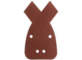 Feuille abrasive pour ponceuse Multi avec bande auto-agrippante, perforé Bosch Outillages 2609256A71 Grain 180 (L x l)