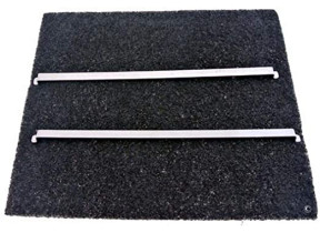 Filtre à charbon 263x310mm + fixations 74X4364