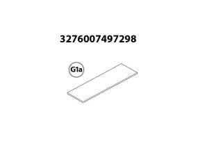 Fond hdf antidérapant 238x82x5 fsc + supports r332p002 pour racine 566R332P001