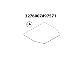 Fond hdf façonné antidérapant art. 324-15 fsc + supports r3240004 pour racine 566R3240002