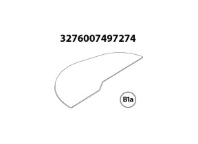 Fond hdf façonné sans antidérapant 720-11 gauche dl2 fsc + supports r7200004 pour racine 566R720S002