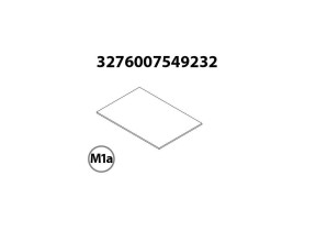 Fond hdf sans antidérapant 492x455x5 fsc m1a r4880001 pour racine 566R4880001