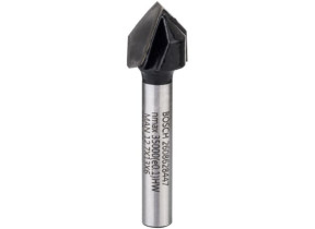 Fraises à rainurer en V Standard for Wood Bosch 6 mm D1 12,7 mm L 12,7 mm G 45 mm 90° - 2608628447