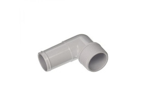 Hayward - Coude 1.5 pouce x 38 mm bosselé - Blanc - SPX1105Z3