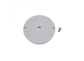 Hayward - Couvercle rond de skimmer de piscine avec vis - Blanc - SPX1084R