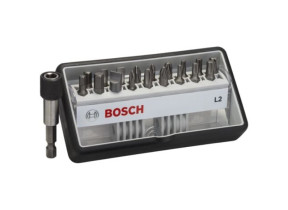 Jeu d\'embouts de vissage Bosch Robust Line L extra-dur 18+1pcs. 25 mm PH PZ Torx LS HEX - 2607002568