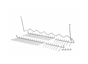 Jeu de tiges rabattables de panier inférieur 00432375
