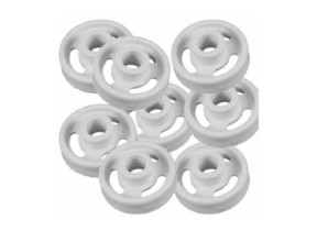 JEU DE(X8) ROULETTES PANIER INFERIEUR INDESIT C00056347