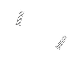 Kit 2 poignées noires pour diables rigides 150kg no name 85106880 ht200/h pour racine 527HT200H