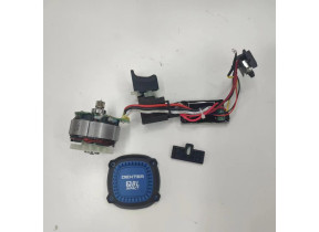 Kit 4 - moteur et interrupteur - 34-35-41-42 - perceuse à percussion 20v brushless gen2 kit 4.20id3 pour racine 406KIT420ID3