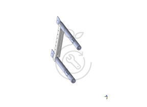 Kit brûleurs plancha opp 2b sur chariot / gaz plancha kit 106 359KIT106