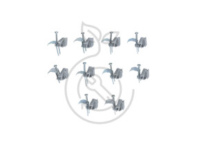 Kit clips elbe 1bd, 1bbd, 2b delinia résine (lot de 10) 6.3007/10 4256300710