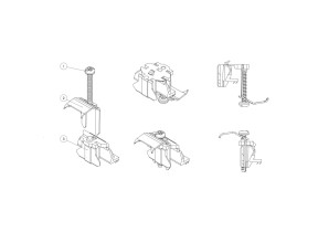 Kit clips pour onega résine delinia (jeu de 4) 6.3019/4 pour racine 425630194