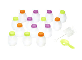 Kit de 14 bouteilles (20cl) avec entonnoire et goupillon 430201