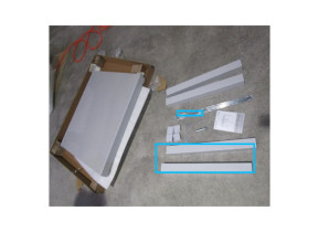 Kit de 2 pieds avec 2 axes filetés gris clair lrly-kl-lg pour racine 072LRLYKLLG