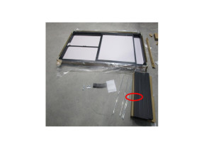 Kit de 2 pieds avec 2 tiges filetées anthracite lrly-kl-an pour racine 072LRLYKLAN